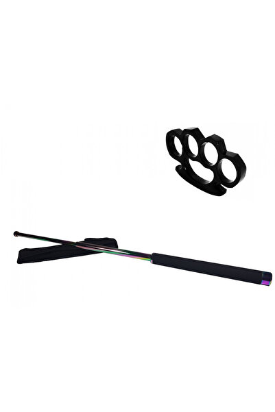 Depox Sada teleskopických holí 66 cm + černá krabička o tloušťce 0,5 cm