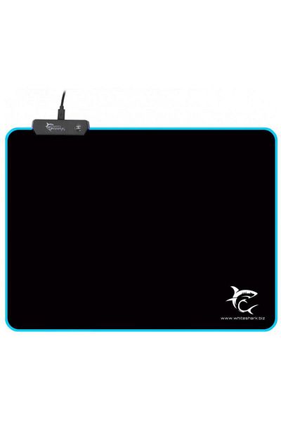 white shark Mouse Pad White Shark LUMINOS L (Negru)