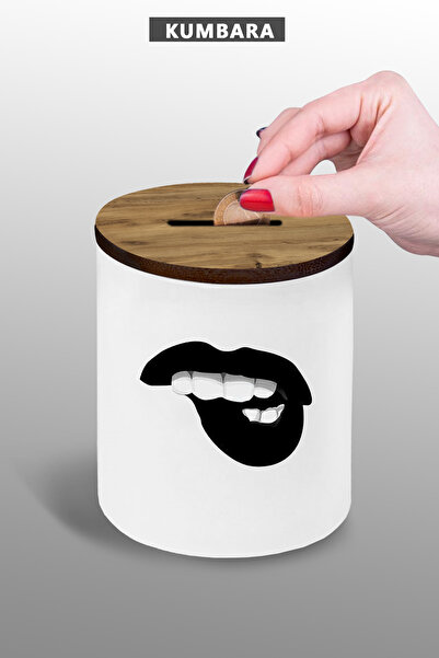 bymat Crna lubanja, mala keramička kasica prasica, 9 cm 25kmb81