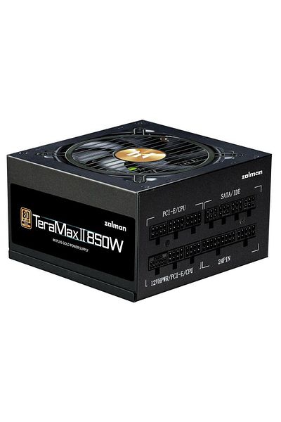 Zalman Sursa PC Zalman TeraMax II, 850 W, 80+ Gold, Modulara, 120 mm (Auriu/Negru)
