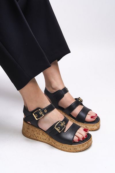 Riccon Sandale de damă - Mylreene No: 0012260   - Negru