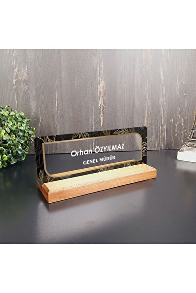 hediyekralı Kişiye Özel Modern Tasarımlı Masa Isimliği