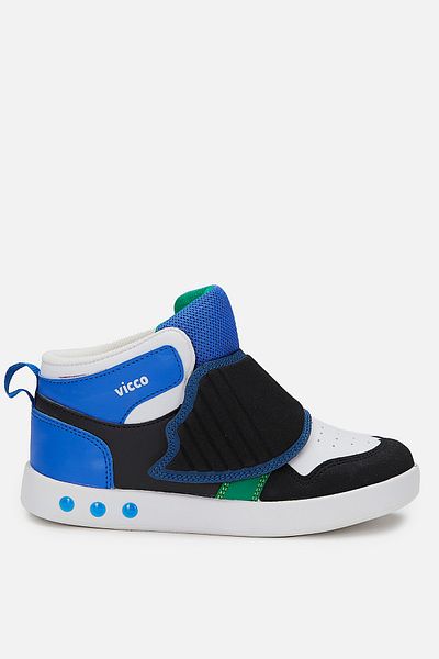Vicco UFO Lighted Boy's Saks Blue/Black Boots