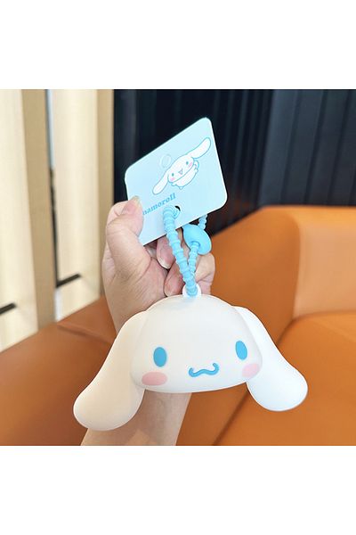 Choice مع بطاقة Sanrio Kuromi محفظة عملات معدنية سلسلة مفاتيح لطيفة من السيليكون وحقيبة تخزين سماعات الأذن وحقيبة مدرسية نسائية وقلم
