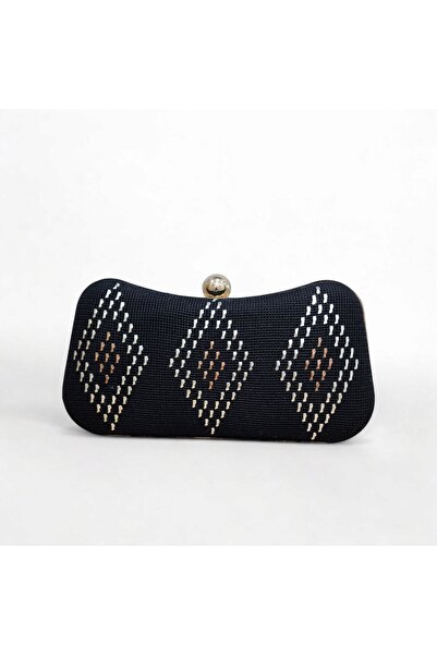 Telli Art حقيبة أنيقة من جلد الغزال الأسود - مع سلسلة وشحن غدا