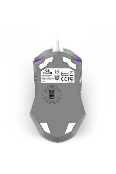 REDRAGON Mouse Gaming Redragon Ranger Basic, cu fir, iluminat RGB (Alb/Gri)