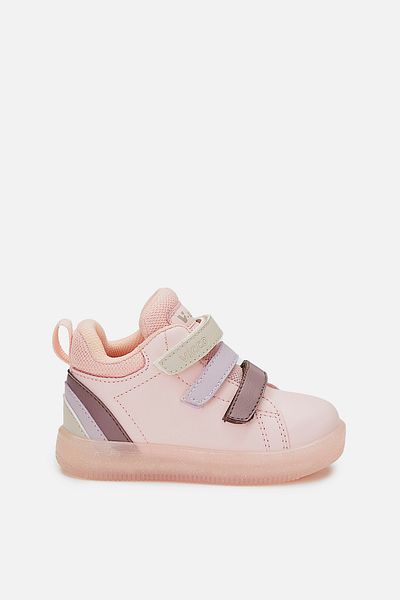 Vicco Baby Girl Powder Boots with Rainbow Lights