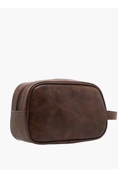 LBL by Shoexpress Textured Pouch with Zip Closure and Side Handle