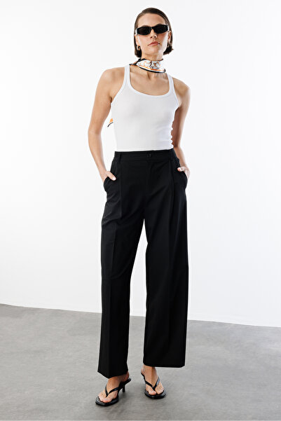 GENIUS STORE Women's Ribbed Look Thick Strap Basic Tank Top Atlet1