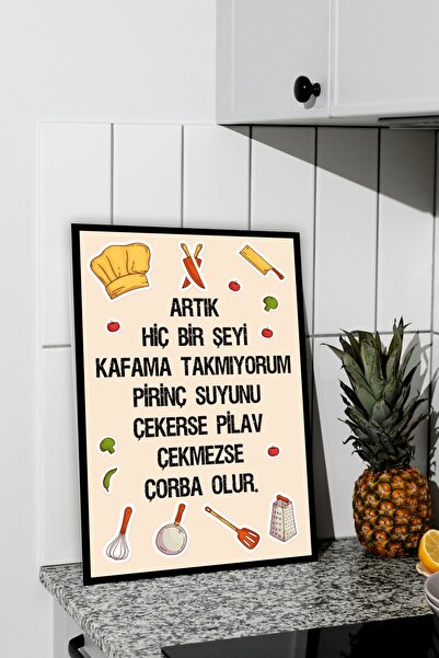 Tasarım Depom Masă din MDF cu aspect de ramă tematică cu tematică de poezie