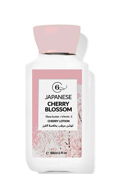 6 Beauty لوشن تجميل بزهر الكرز الياباني مع زبدة الشيا وفيتامين E