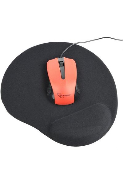 Gembird Mouse Pad Gembird MP-GEL-BK, Gel, ergonomic (Negru)