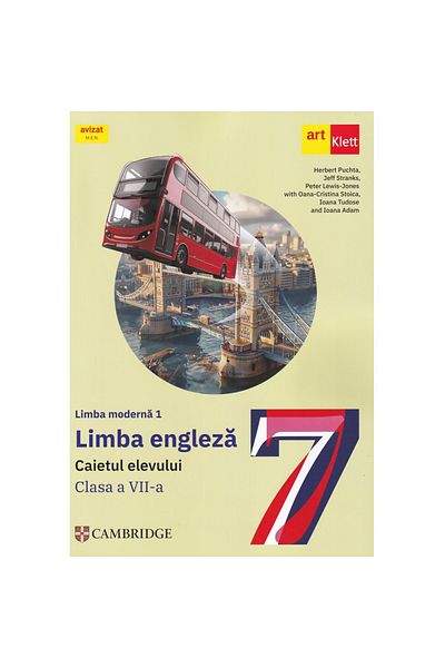 Art Klett Limba modernă 1 - engleză. Caietul elevului. Clasa 7