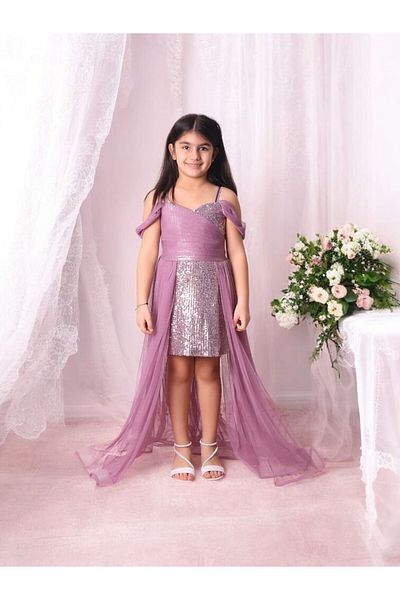 Ahsenimbebe Short Tail Inside Sequin Evening Dress
