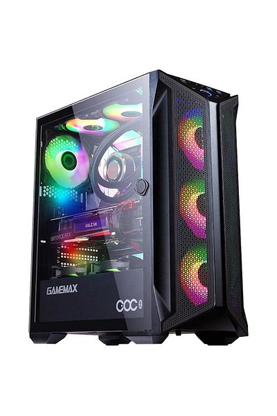 GAMEMAX Carcasa Gamemax Brufen C1, Middle Tower, Tempered glass (Negru)