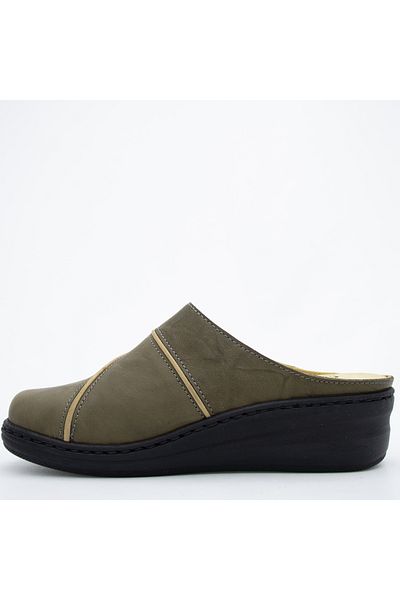 CONSUELO Orthopedic Leather Sabo Slippers with Velcro Soles 10401