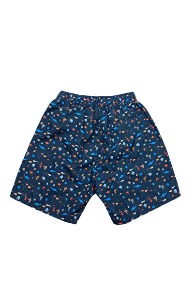 Masimar Men's Printed Three Pocket Quick Dry Swimwear Sea Shorts