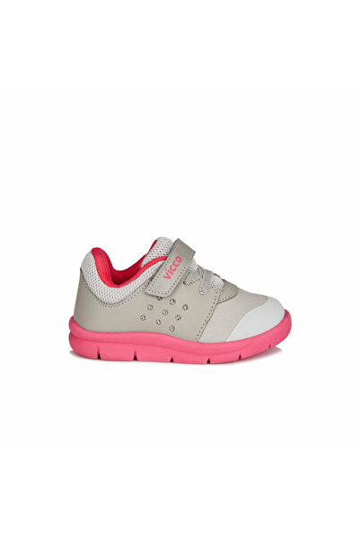 Vicco Mario Ii Lightweight Baby Girl Gray/Fuchsia Sneakers