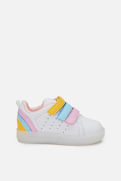 Vicco Sun Light Baby Girl White/Pink Sneaker