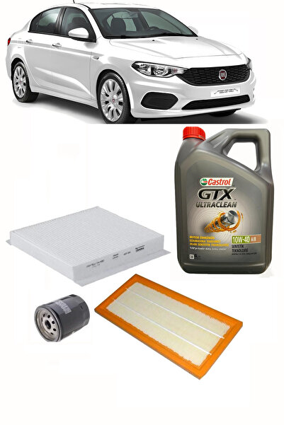 KRUGER FİAT EGEA 1.4 BENZİNLİ BAKIM SETİ 4L GTX MOTOR YAĞI + HAVA + POLEN + YAĞ FİLTRESİ