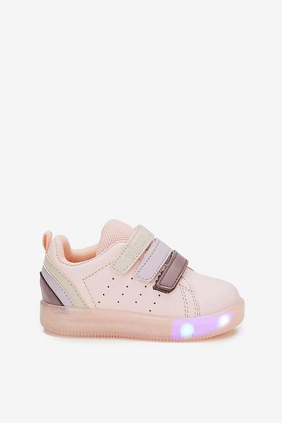 Vicco Baby Girl Powder Pink Sneaker Shoes