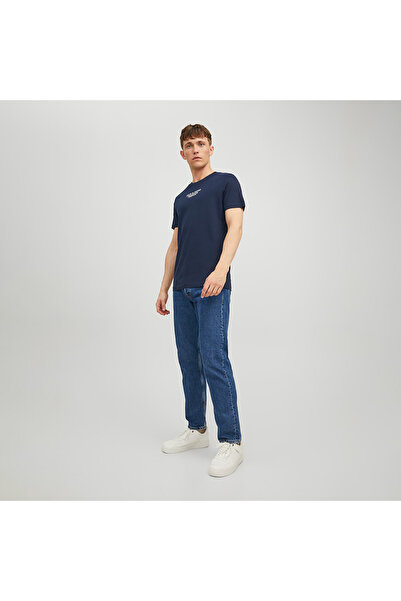 Jack & Jones Ανδρικό μπλουζάκι μπλε ναυτικό (12217167-NB)
