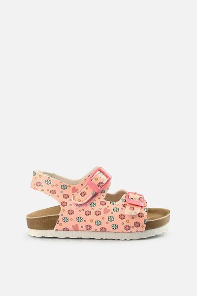 Vicco Last Patterned Girls Preschool Pink Sandals