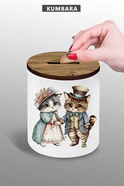 yhfoto Designed 9cm Ceramic Piggy Bank Small Size Table Top - 25Kmb243