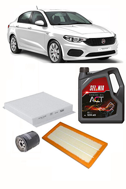 KRUGER FİAT EGEA 1.4 BENZİNLİ BAKIM SETİ 4L SELENİA MOTOR YAĞI + HAVA + POLEN + YAĞ FİLTRESİ