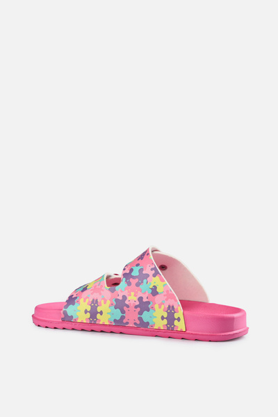 Vicco Gibli Iı Baskılı Kız Çocuk Fuşya Terlik