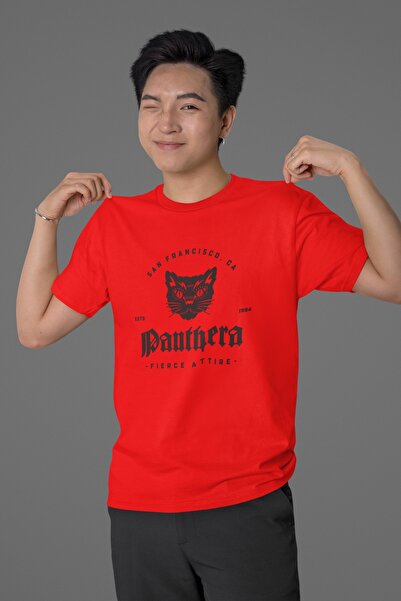 Butik Γυναικείο/ανδρικό μπλουζάκι 100% βαμβάκι Panthera Transfer με τύπωμα με...