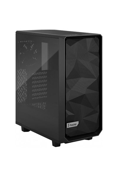 Fractal Design Carcasa Fractal Design Meshify 2 Compact Light TG Black, Middle Tower, Sticlă securizată (Negru)