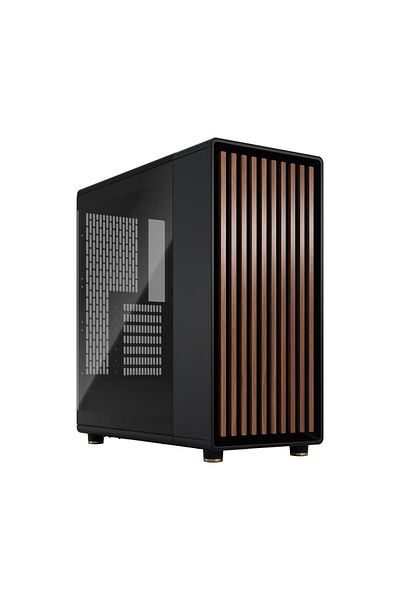 Fractal Design Carcasa Fractal Design North TG, Middle Tower, fara sursa, ATX (Negru)