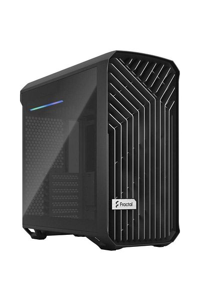 Fractal Design Carcasa Fractal Design Torrent Compact Black TG Dark Tint, MiddleTower, Sticlă securizată (Negru)