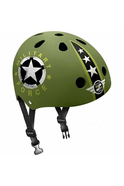 Homio Protective helmet for bicycle, scooter, skateboard, 53-57 cm, black, Skids Control Military