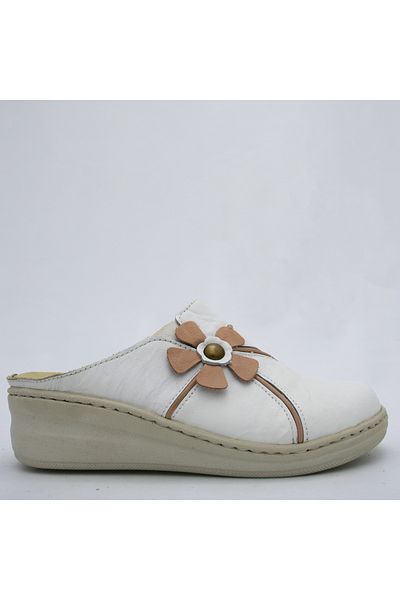 CONSUELO Orthopedic Leather Sabo Slippers with Velcro Soles 10401