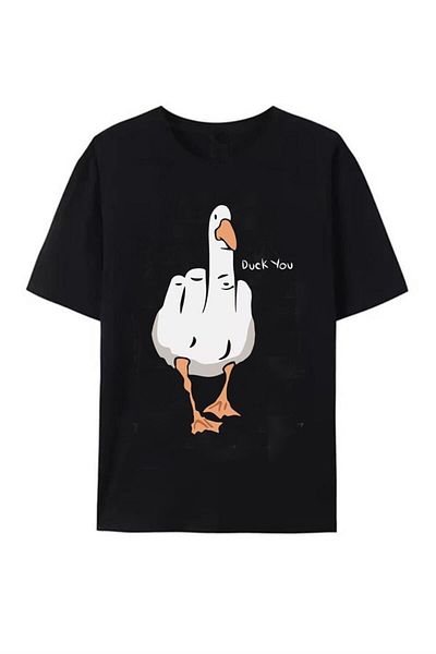 Karakedi Μπλούζα Black Duck You Unisex