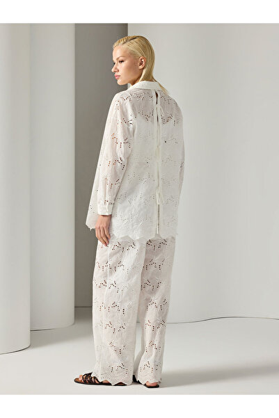 Unique БРОДОВАНА ТКАНИНА З ВІКОМ НА СПИНЦІ СОРОЧКА