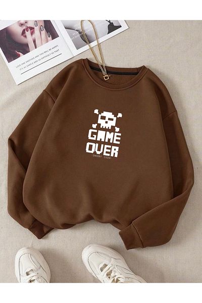 RPT MODA ОБЩ СУИТШЪР С ОБЛАЧЕНО ЯКЛЕ С ПРИНТ GAMEOVER