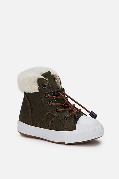 Vicco Μπότες Kuga Furry Unisex Προσχολικής Χακί