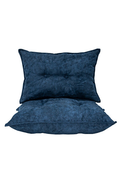 Zem Bella Petek Kalorifer Önü Ikili Minder Takımı Blue