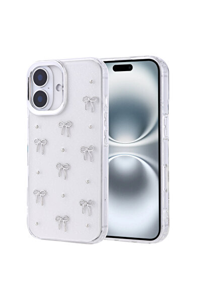 zore حافظة آيفون 16 برو بتصميم الوسادة الهوائية، غطاء شفاف لامع - فيونك