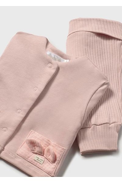 MAYORAL Newborn 3 Piece Cardigan Top and Bottom Set