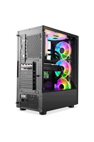 Segotep Segotep Nova V1 Case, Middle Tower, Plexiglass, ARGB lighting (Black)