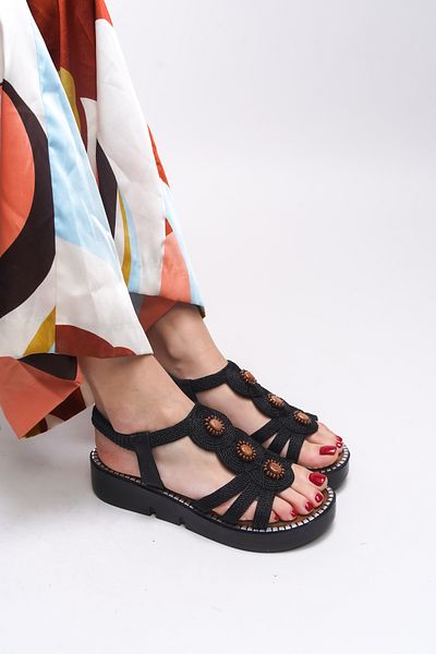 Riccon Clarronyn Women's Sandals 0012079505   Black
