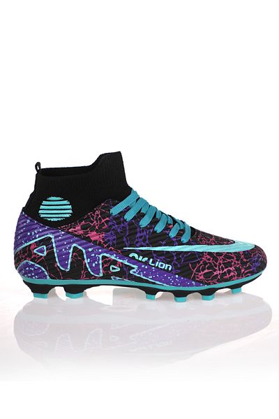 Freemax Laliga Air Sock Cleats Football Shoes Black Water Green