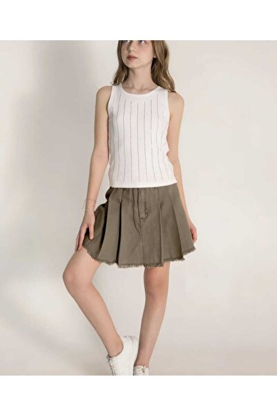 DMB BOYS & GIRLS Girl's Cotton Waist Adjustable Shorts Skirt