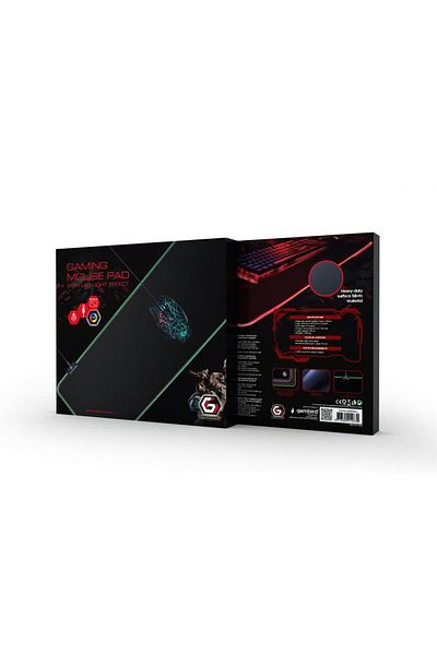 Gembird Mousepad gaming Gembird MP-GAMELED-L, Lumina LED (Negru)