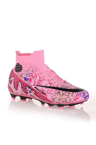 Freemax Pink Black Laliga Air Sock Football Shoes
