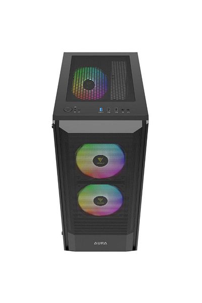 gamdias Carcasa Gamdias Aura GC6, ARGB, Middle Tower (Negru)